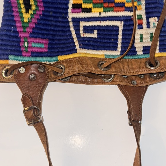 Original Vintage bucket bag southwest style Boho - Picture 14 of 15